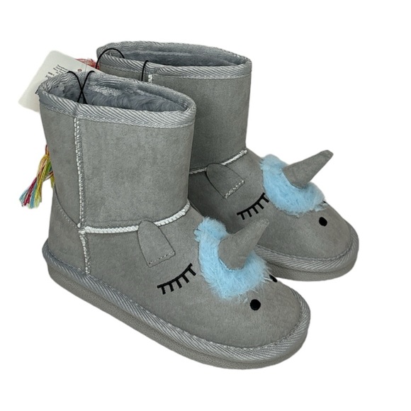 Thereabouts Little Girls Unicorn Quinn Flat Heel Winter Boots Toddler Size 9 - Picture 2 of 10